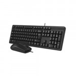 A4-Tech KK-3330 Multimedia FN Desktop Wired USB Keyboard-Mouse Combo, 1Y
