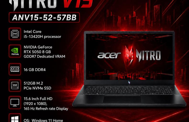 Acer Nitro V15 ANV15-52-57BB: Level Up Your Play