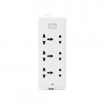 Deli E18339 6-Port Power Stripe (White), 3-Years Warranty