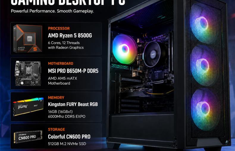 Ryzen 5 8500G (DDR5) PC Build: The best future-proof budget desktop PC for the future!
