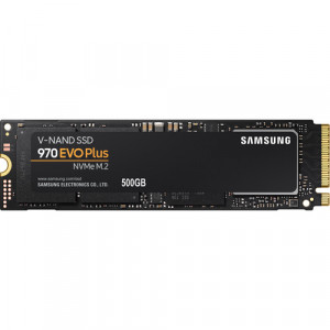 Samsung 970 EVO Plus NVMe M.2 500GB SSD, Model: MZ-V7S500, 3-Years Warranty