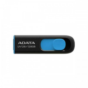 ADATA 128GB UV128 USB 3.2 Black-Blue Pen Drive - Lifetime Warranty