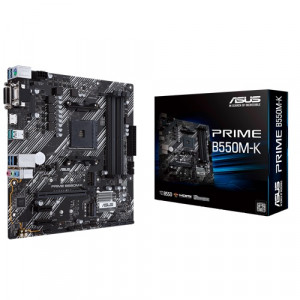 Asus Prime B550M-K AM4 Micro ATX AMD Motherboard, 3-Years Warranty