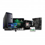 PC Build for Home Use, Intel Core i3 10100 Processor, H410M-B Mainboard, 128GB SSD, 1TB HDD, 18.5inch Monitor