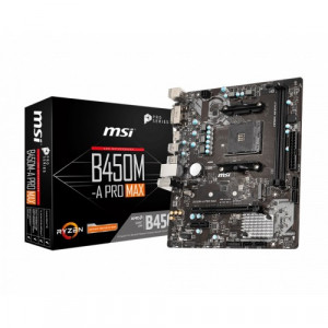 MSI B450M-A Pro Max AMD Motherboard, 3-Years Warranty