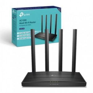 TP-Link Archer C6 AC1200 Dual Band Wireless MU-MIMO Gigabit Router with 4 Fixed Omni Directional Antennas, 1Y
